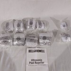 Bell & Howell Ultrasonic White Pest Repeller 10 PC New